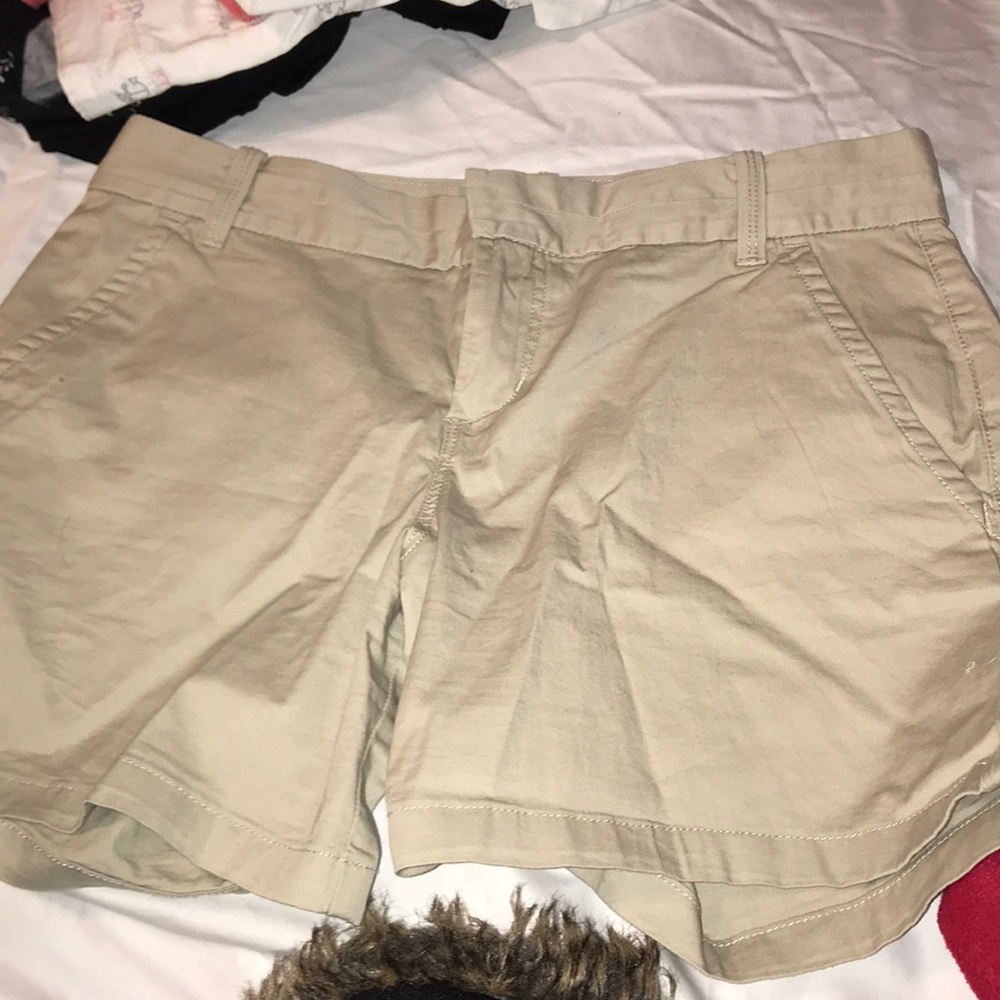 tan canvas Calvin Klein shorts
